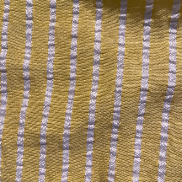 NWT Bee bop yellow seersucker knee length dress size M - Picture 9 of 10